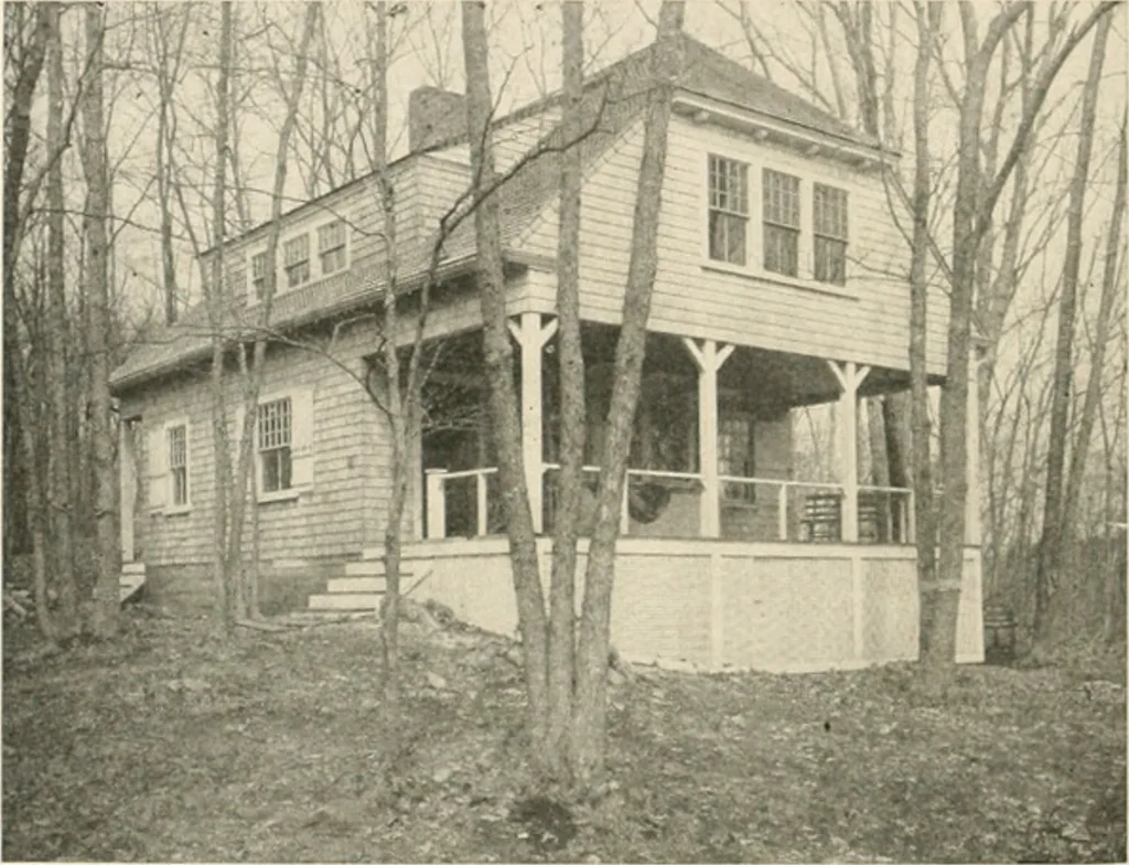 An illustration from Bungalows; their design, construction and furnishing, with suggestions also for camps, summer homes and cottages of similar character, 1911, leaf 73