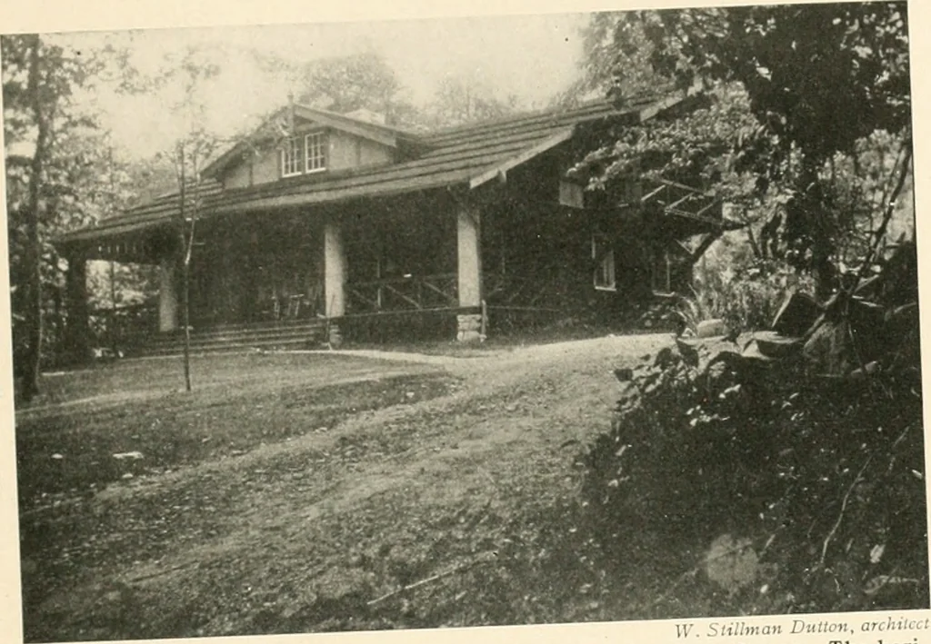 An illustration from Bungalows; their design, construction and furnishing, with suggestions also for camps, summer homes and cottages of similar character, 1911, leaf 76