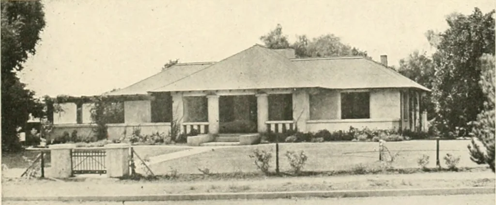 An illustration from Bungalows; their design, construction and furnishing, with suggestions also for camps, summer homes and cottages of similar character, 1911, leaf 86