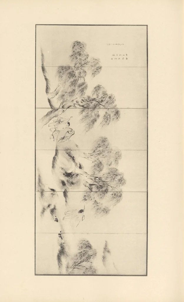 An illustration from Bunjinga santaika shū, 1909, leaf 27