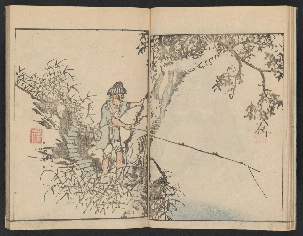 An illustration from Bunpō gafu : zen, 1807, leaf 14