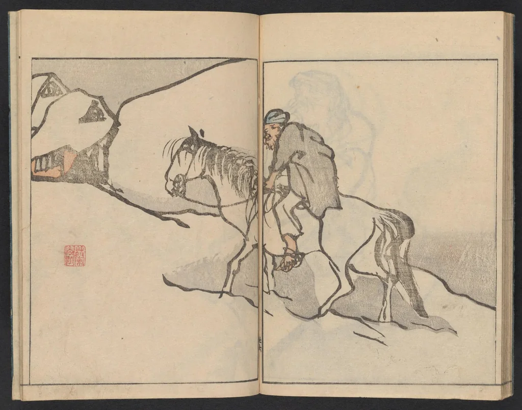An illustration from Bunpō gafu : zen, 1807, leaf 28