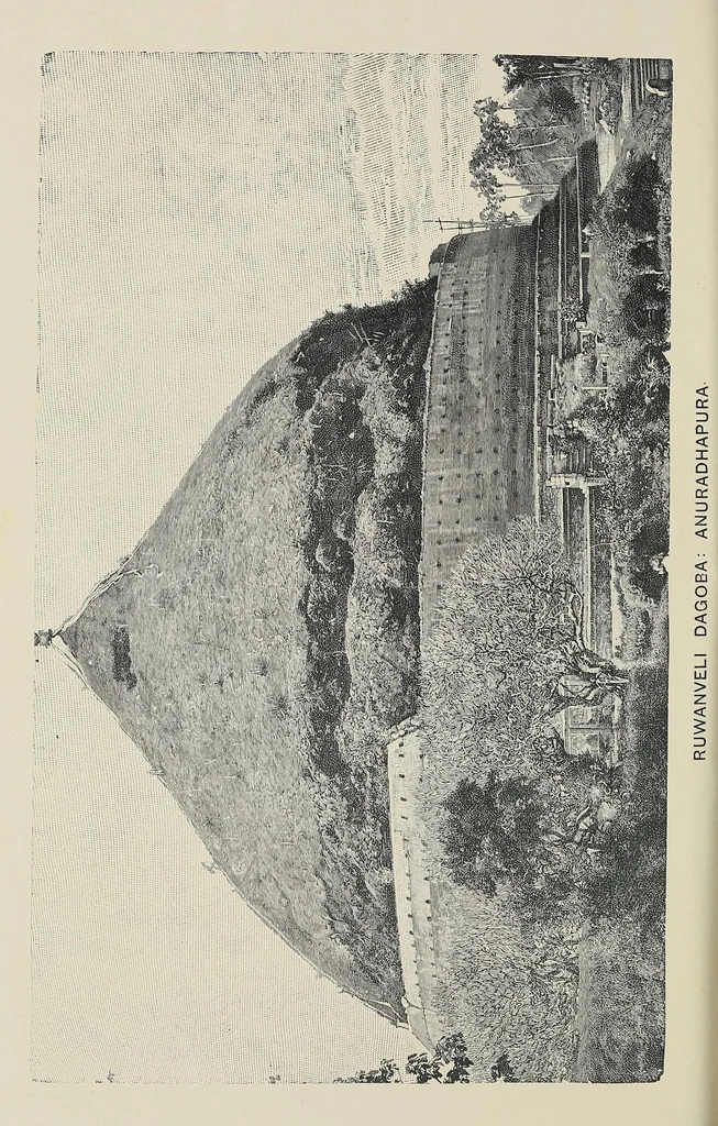 An illustration from The buried cities of Ceylon; a guide book to Anuradhapura and Polonaruwa, with chapters on Dambulla, Kalavewa, Mihintale and Sigiri, 1905, leaf 26
