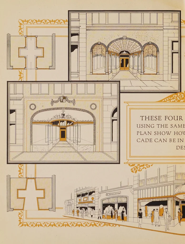 An illustration from The business of buying a store front, 1920, leaf 16