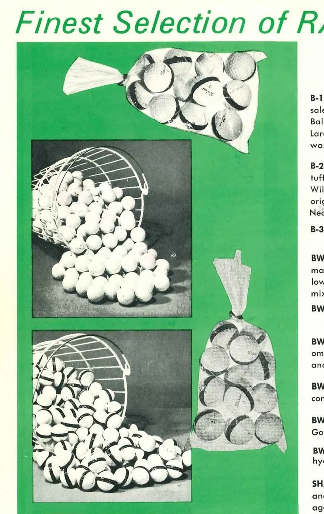 An illustration from B&W Golf Equipment 1966, 1966, leaf 1
