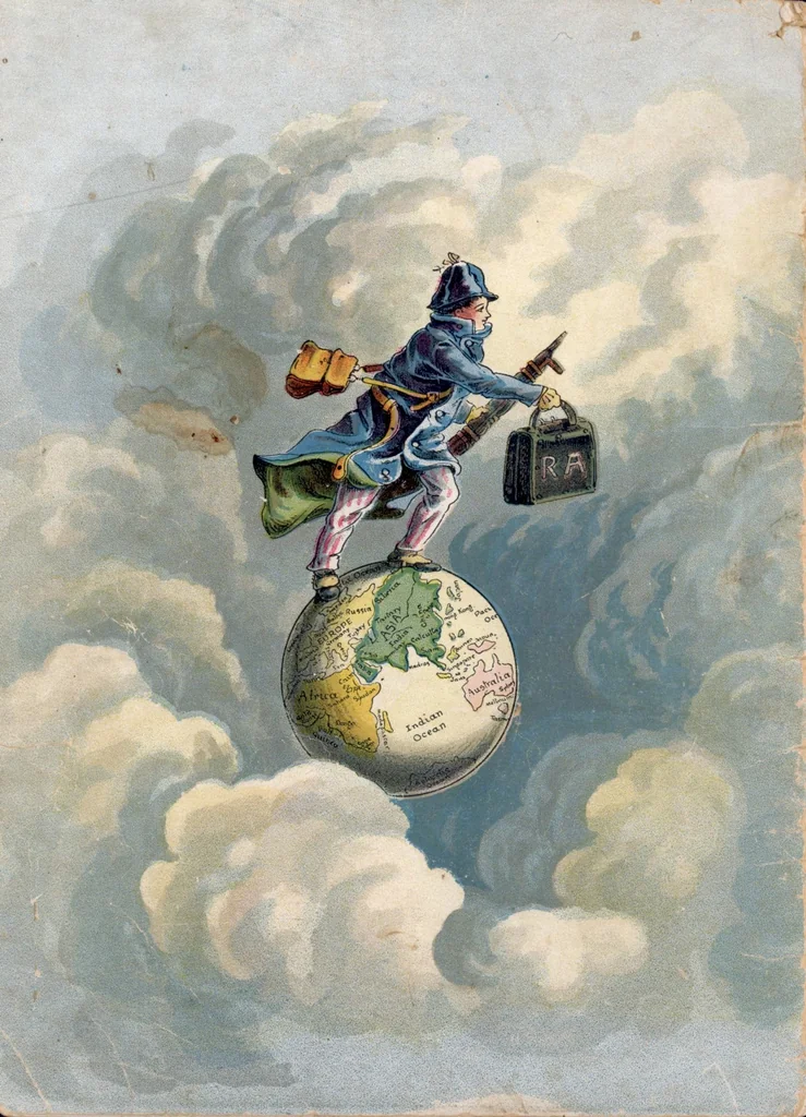 An illustration from By Land & Water children's book (1888), 1888, leaf 15
