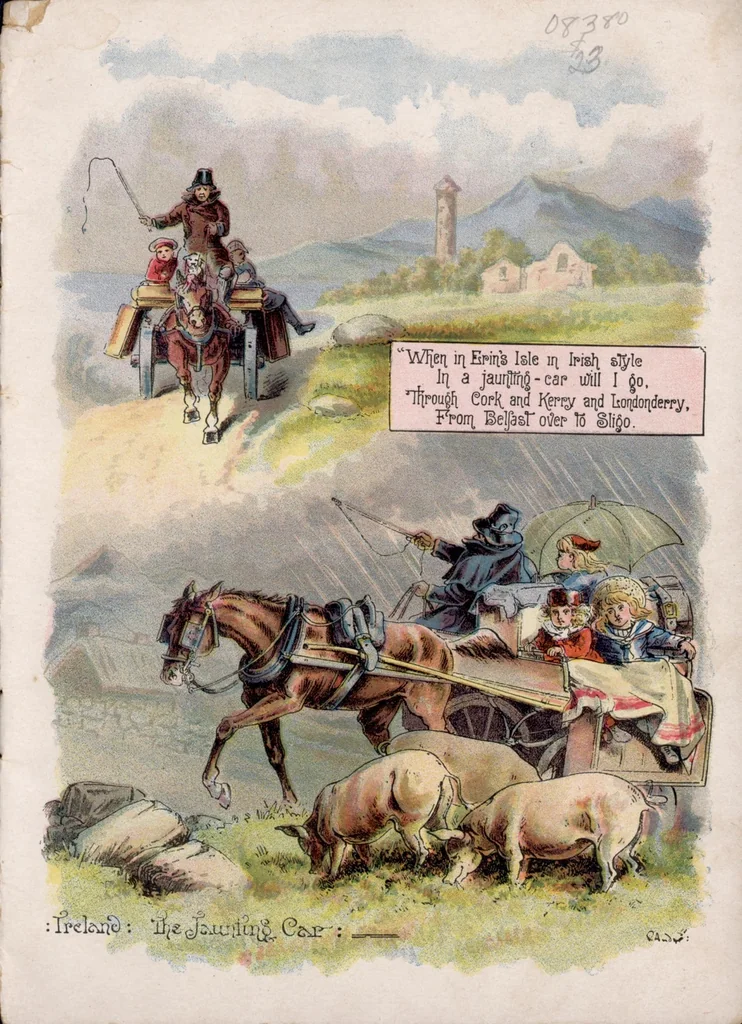 An illustration from By Land & Water children's book (1888), 1888, leaf 2