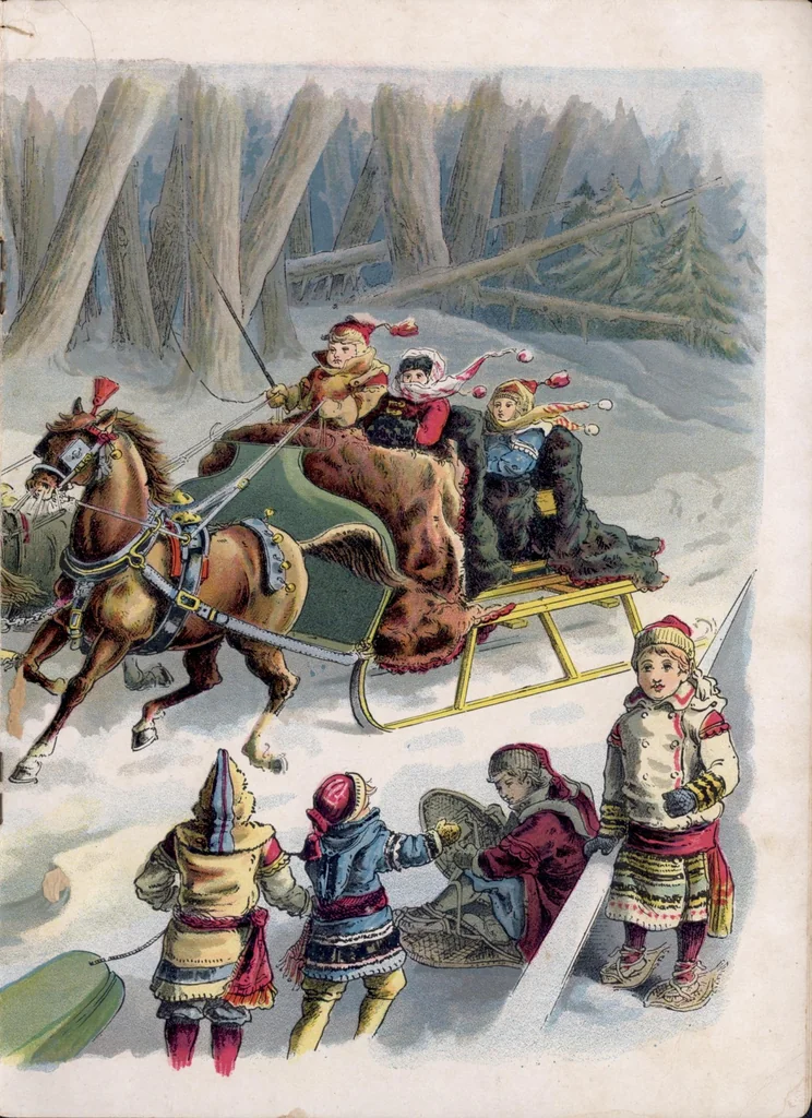 An illustration from By Land & Water children's book (1888), 1888, leaf 8