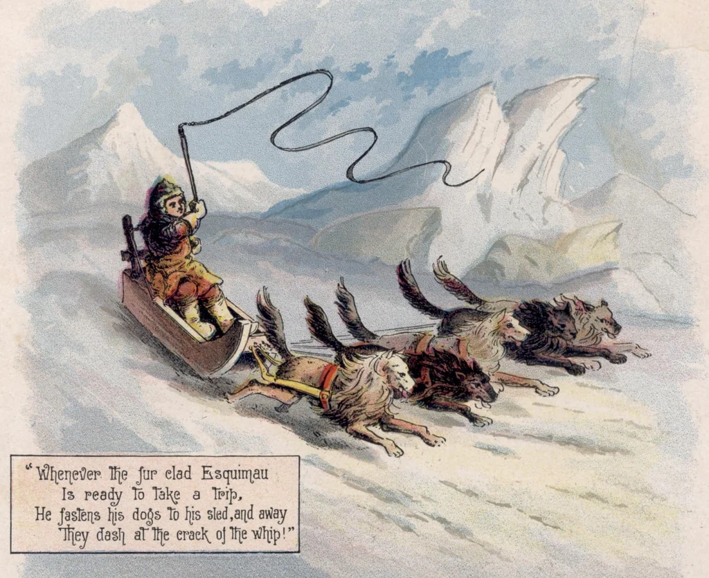 An illustration from By Land & Water children's book (1888), 1888, leaf 9