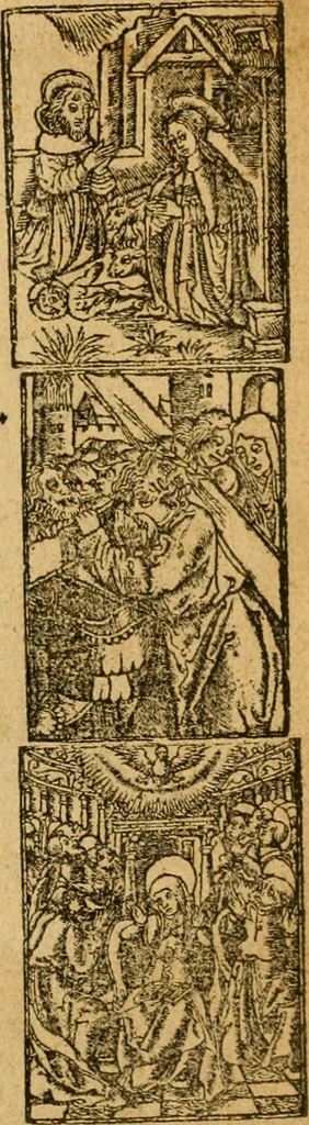 An illustration from The Byble : that is to saye, all the holye Scripture, in whiche are contayned the olde and new Testament : truly and purely translated into Englishe : & now lately with great industry & diligence recognysed .., 1551, leaf 268