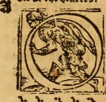 An illustration from The Byble : that is to saye, all the holye Scripture, in whiche are contayned the olde and new Testament : truly and purely translated into Englishe : & now lately with great industry & diligence recognysed .., 1551, leaf 836