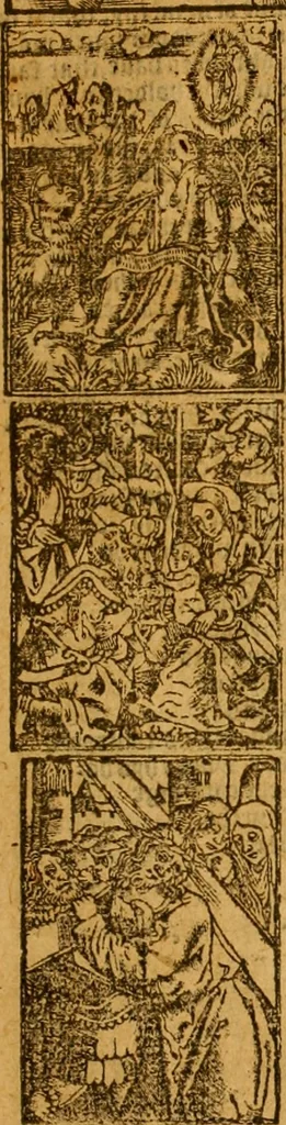 An illustration from The Byble : that is to saye, all the holye Scripture, in whiche are contayned the olde and new Testament : truly and purely translated into Englishe : & now lately with great industry & diligence recognysed .., 1551, leaf 6