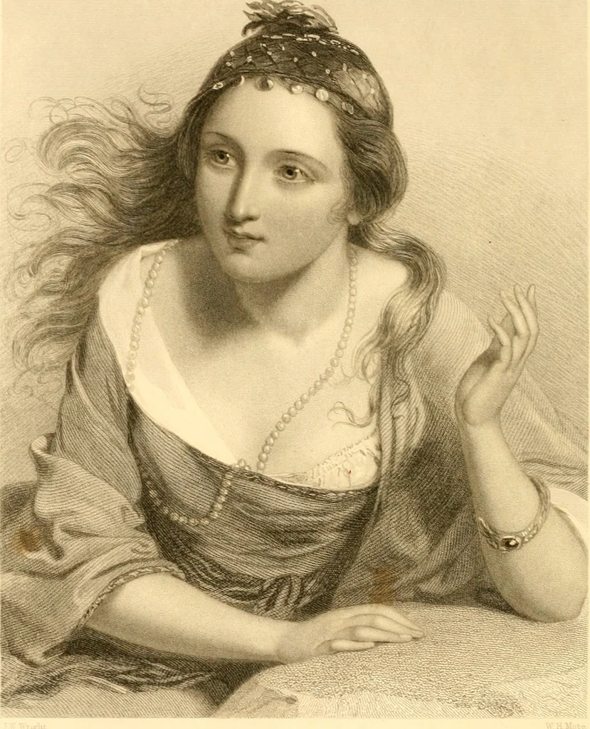 An illustration from The Byron gallery of highly finished engravings, illustrating Lord Byron's works. With selected beauties from his poems. Elucidated by historical and critical notices; together with a sketch of his life, containing important and unpublished matter, 1849, leaf 139