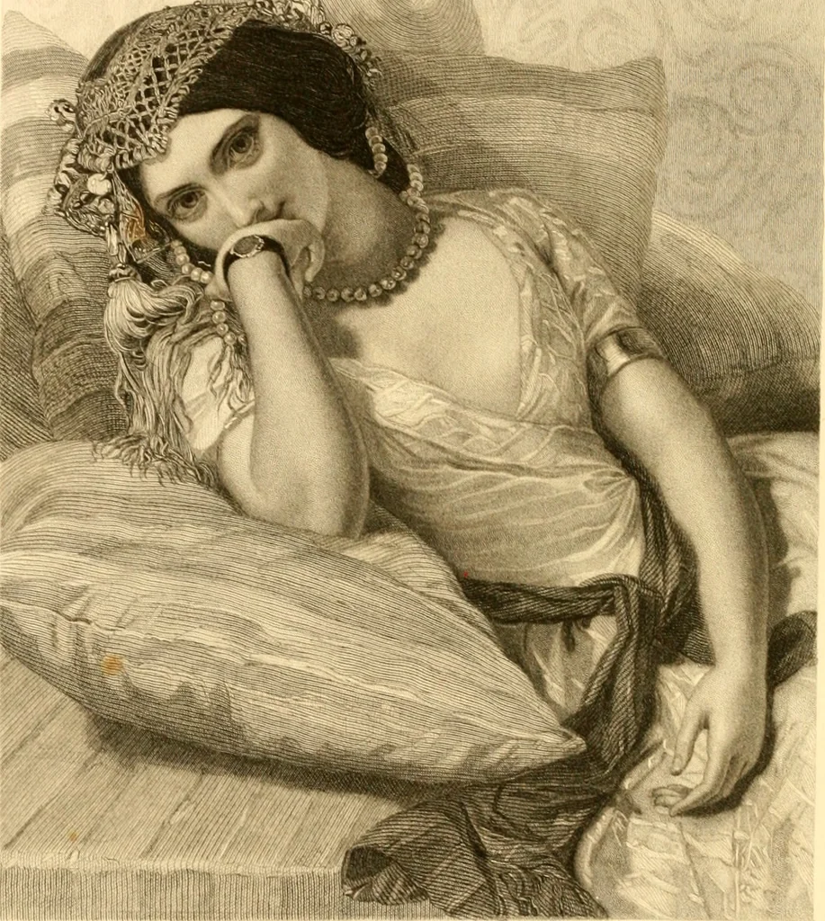 An illustration from The Byron gallery of highly finished engravings, illustrating Lord Byron's works. With selected beauties from his poems. Elucidated by historical and critical notices; together with a sketch of his life, containing important and unpublished matter, 1849, leaf 153