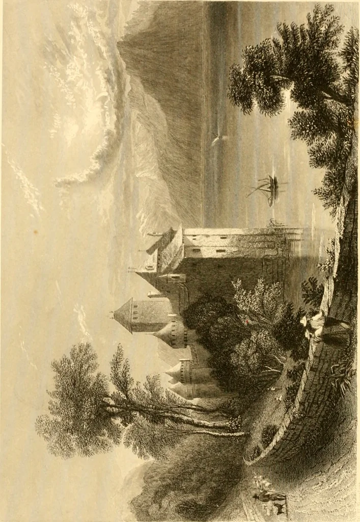 An illustration from The Byron gallery of highly finished engravings, illustrating Lord Byron's works. With selected beauties from his poems. Elucidated by historical and critical notices; together with a sketch of his life, containing important and unpublished matter, 1849, leaf 173