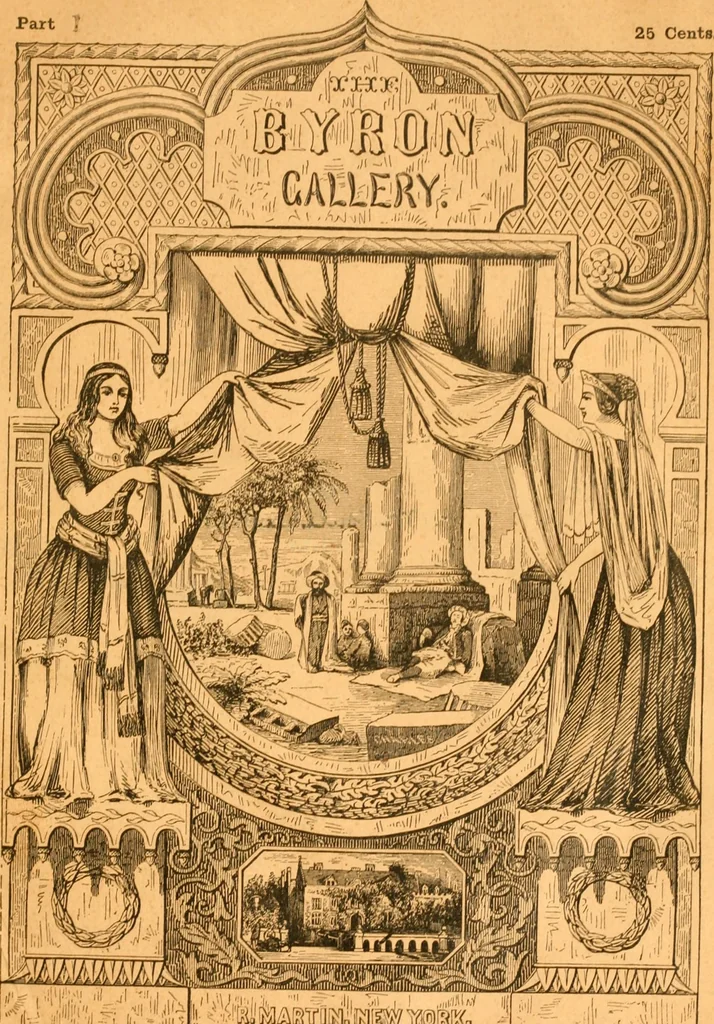 An illustration from The Byron gallery of highly finished engravings, illustrating Lord Byron's works. With selected beauties from his poems. Elucidated by historical and critical notices; together with a sketch of his life, containing important and unpublished matter, 1849, leaf 236