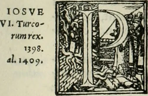 An illustration from Byzantinae historiae Libri XI : quibus res a Graecis Imperatorib. per annos CXLV a Theodoro Lascari priore usque ad Andronici Palaeologi posterioris obitum gestae describuntur..., 1562, leaf 328