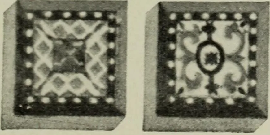An illustration from Die byzantinischen Zellenschmelze der Sammlung Dr. Alex. von Swenigorodskoï und das darüber veröffentlichte Prachtwerk : archäologisch-kunstgeschichtliche Studie, 1896, leaf 498