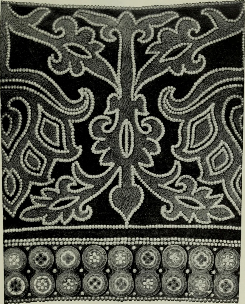 An illustration from Die byzantinischen Zellenschmelze der Sammlung Dr. Alex. von Swenigorodskoï und das darüber veröffentlichte Prachtwerk : archäologisch-kunstgeschichtliche Studie, 1896, leaf 500