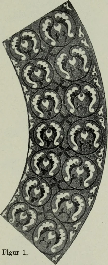 An illustration from Die byzantinischen Zellenschmelze der Sammlung Dr. Alex. von Swenigorodskoï und das darüber veröffentlichte Prachtwerk : archäologisch-kunstgeschichtliche Studie, 1896, leaf 528