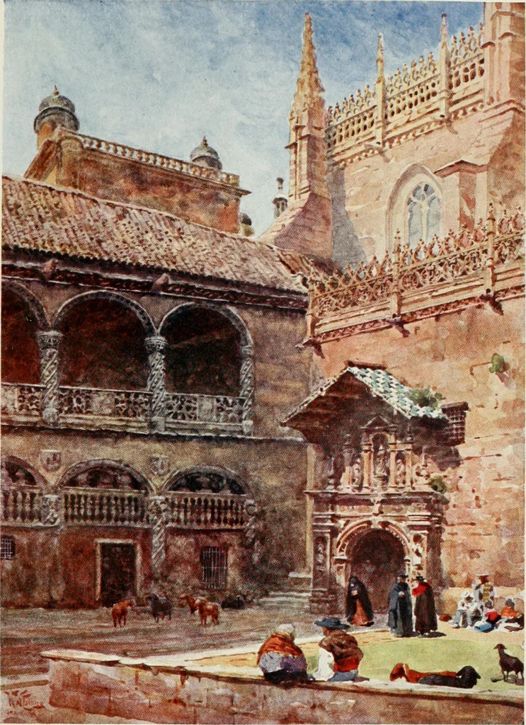 An illustration from Cathedral cities of Spain, 1909, leaf 104