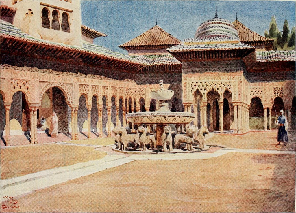 An illustration from Cathedral cities of Spain, 1909, leaf 128