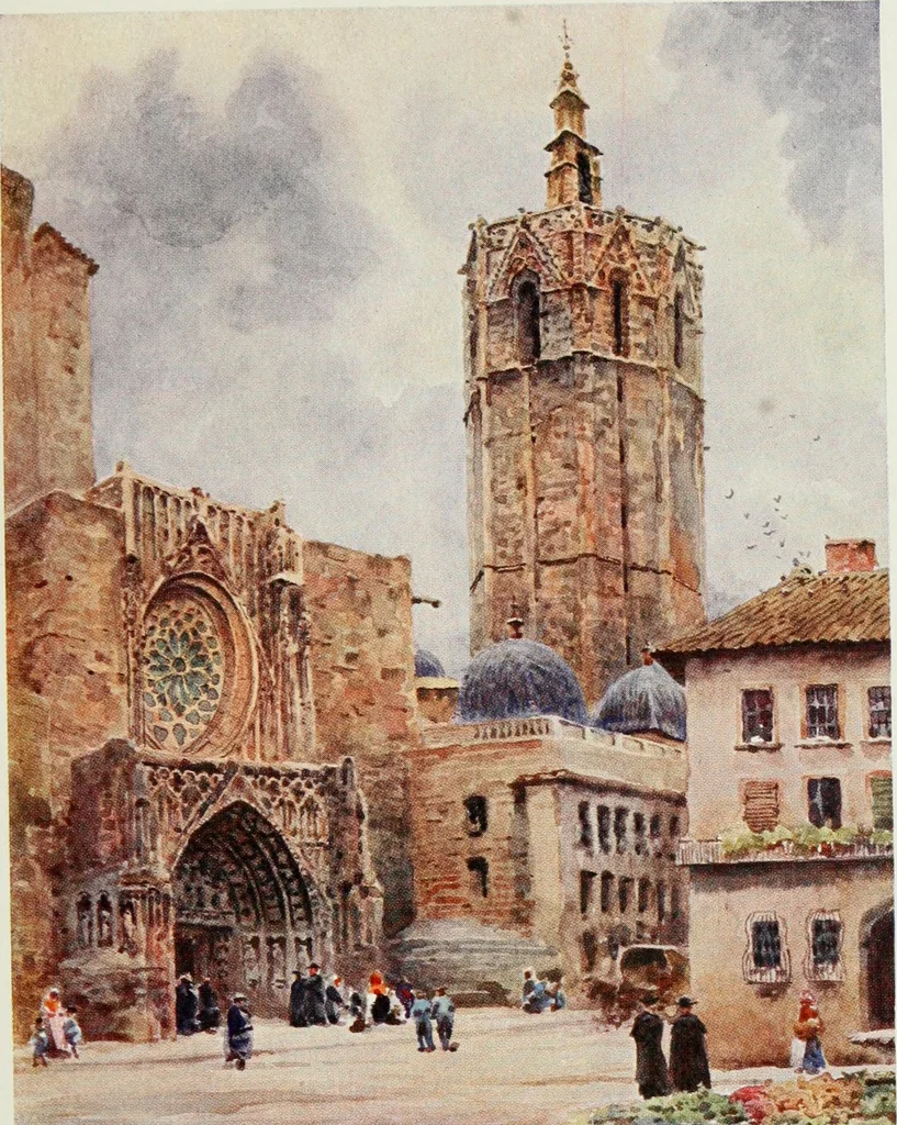 An illustration from Cathedral cities of Spain, 1909, leaf 164