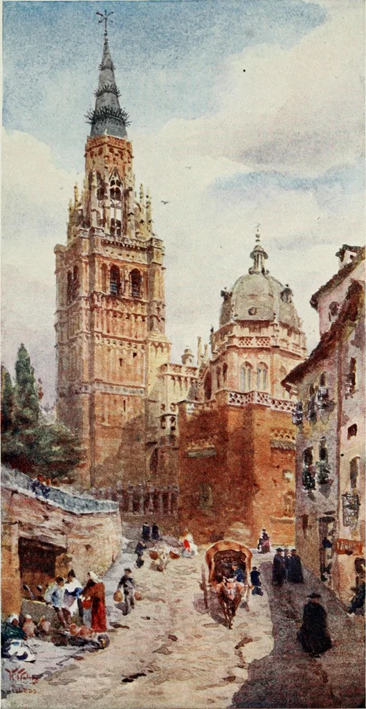 An illustration from Cathedral cities of Spain, 1909, leaf 244