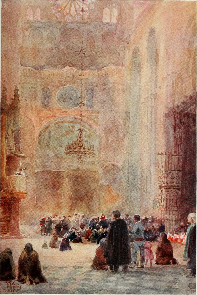 An illustration from Cathedral cities of Spain, 1909, leaf 250