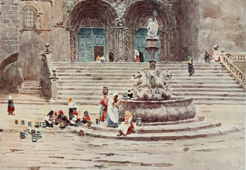 An illustration from Cathedral cities of Spain, 1909, leaf 374