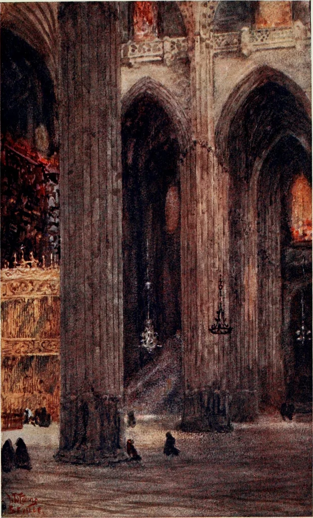 An illustration from Cathedral cities of Spain, 1909, leaf 40