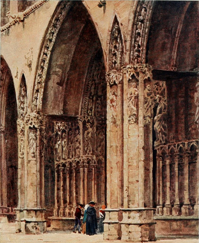 An illustration from Cathedral cities of Spain, 1909, leaf 438