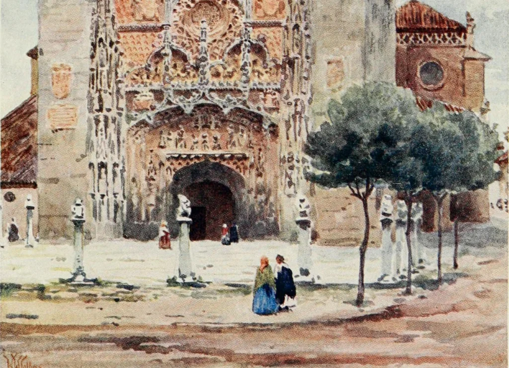 An illustration from Cathedral cities of Spain, 1909, leaf 476