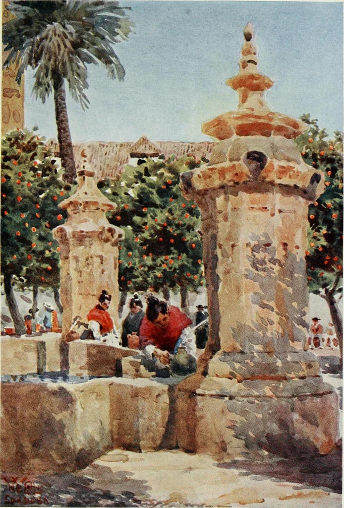 An illustration from Cathedral cities of Spain, 1909, leaf 90