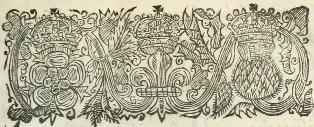 An illustration from Cabala; mysteries of state, in letters of the great ministers of K. James and K. Charles. Wherein much of the publique manage of affaires is related, 1654, leaf 12