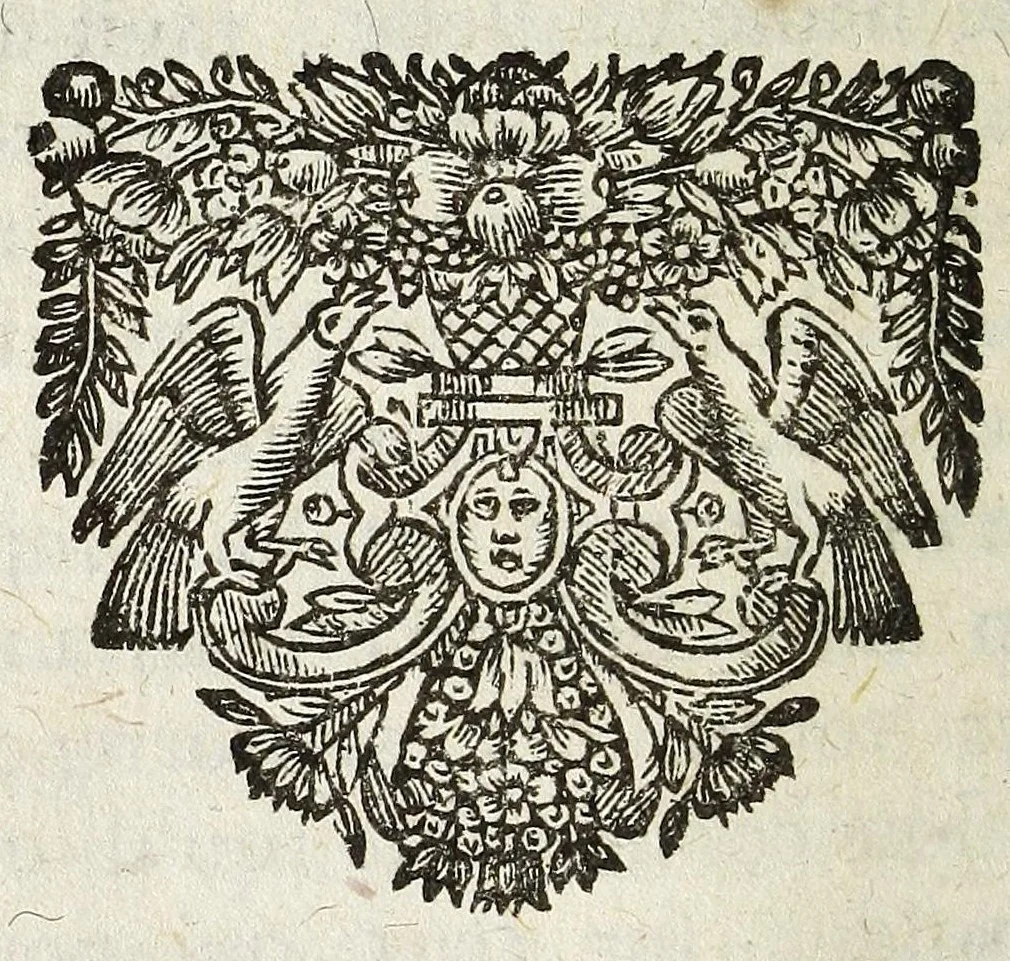 An illustration from Cabinet des singularitez dárchitecture, peinture, sculpture, et graveure : ou, Introduction a la connoissance des plus beaux arts, figurés sous les tableaux, les statuës, & les estampes, 1699, leaf 216