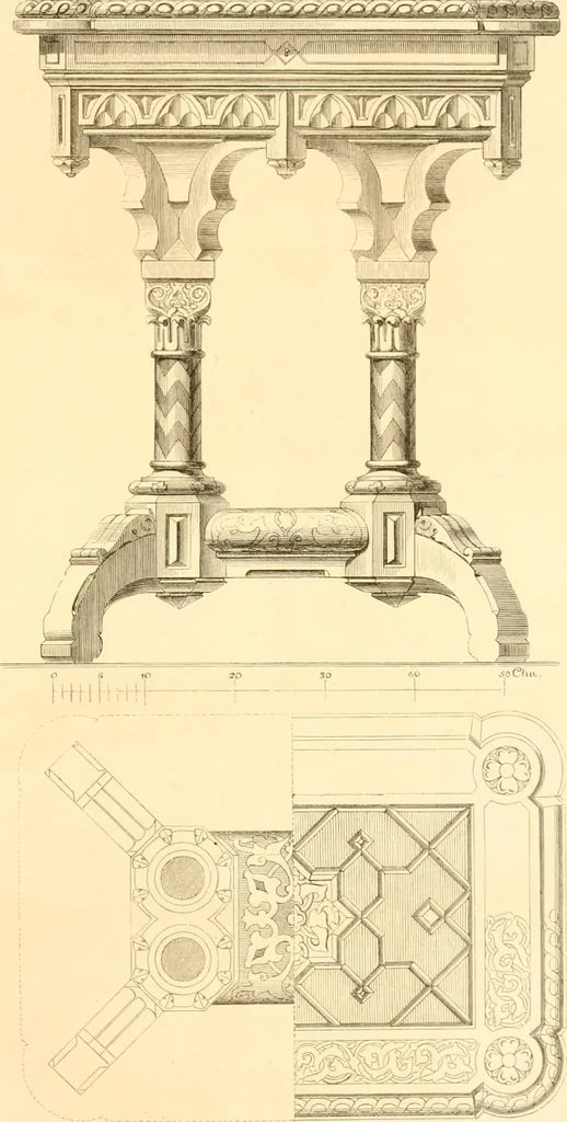 An illustration from The Cabinet maker's album;, 1871, leaf 106