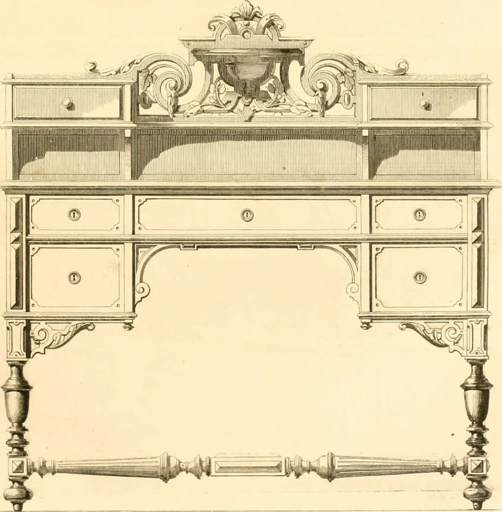 An illustration from The Cabinet maker's album;, 1871, leaf 108