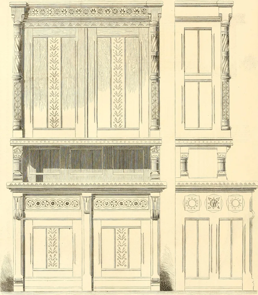 An illustration from The Cabinet maker's album;, 1871, leaf 111