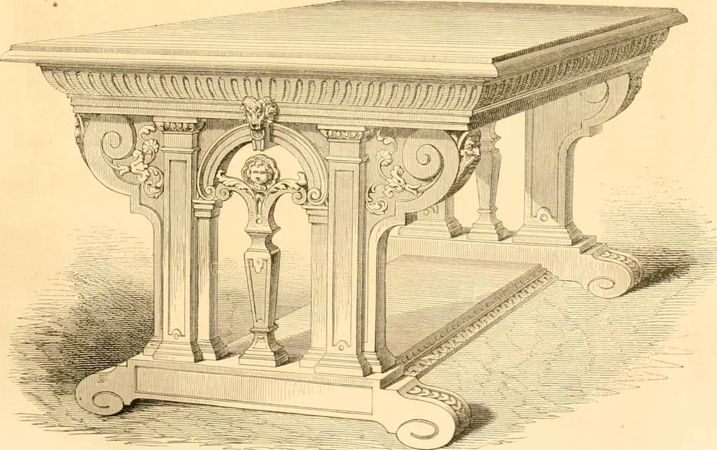 An illustration from The Cabinet maker's album;, 1871, leaf 12