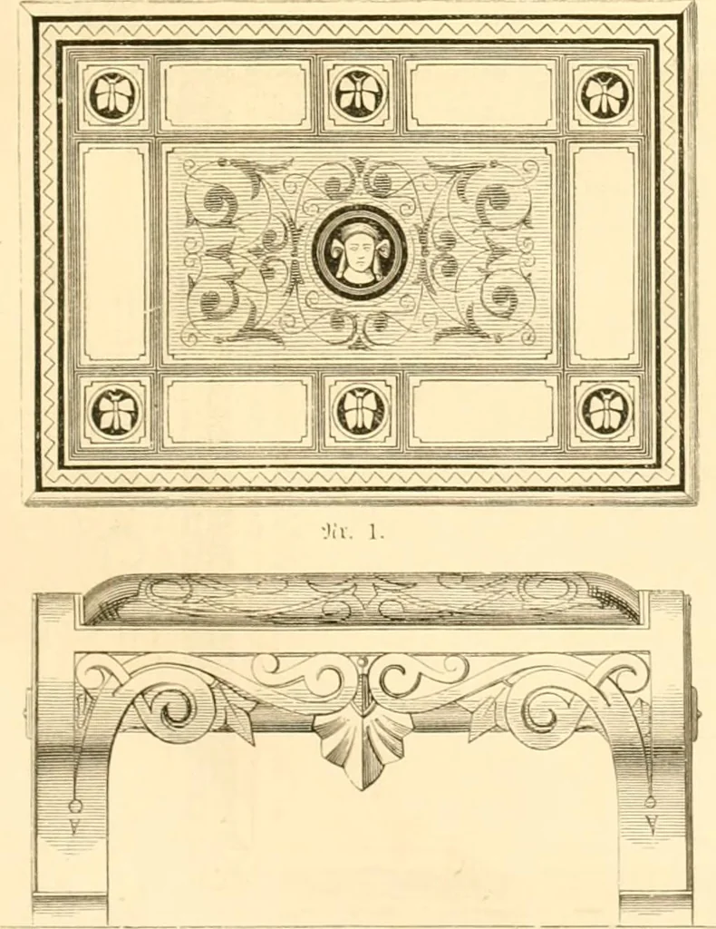 An illustration from The Cabinet maker's album;, 1871, leaf 124