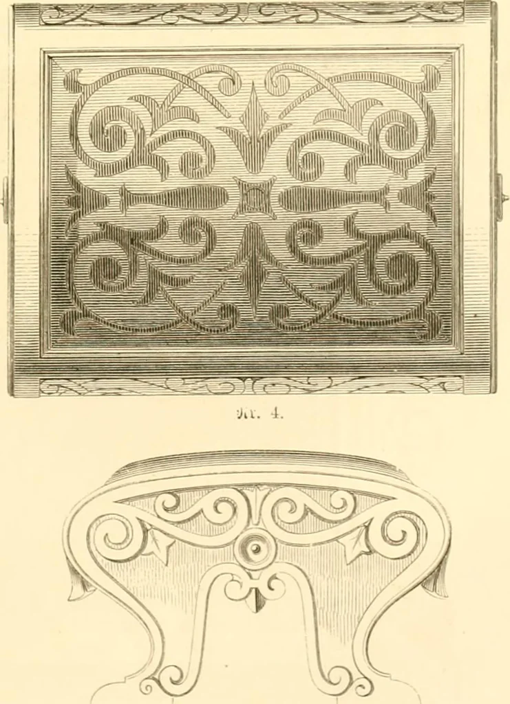 An illustration from The Cabinet maker's album;, 1871, leaf 124
