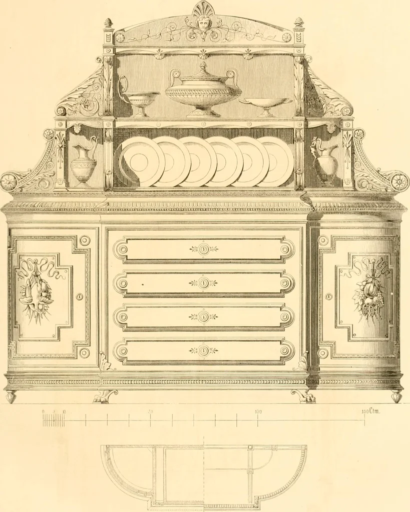 An illustration from The Cabinet maker's album;, 1871, leaf 148