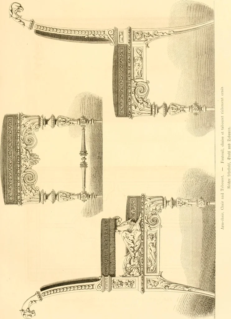 An illustration from The Cabinet maker's album;, 1871, leaf 160