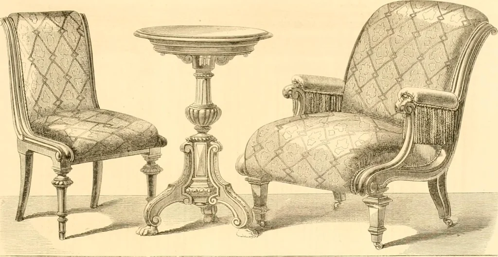 An illustration from The Cabinet maker's album;, 1871, leaf 162