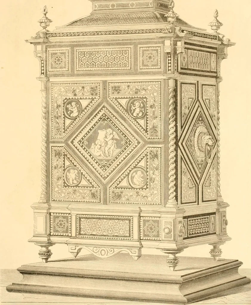 An illustration from The Cabinet maker's album;, 1871, leaf 174