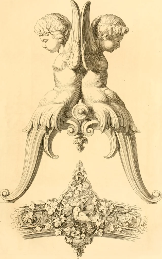 An illustration from The Cabinet maker's album;, 1871, leaf 18