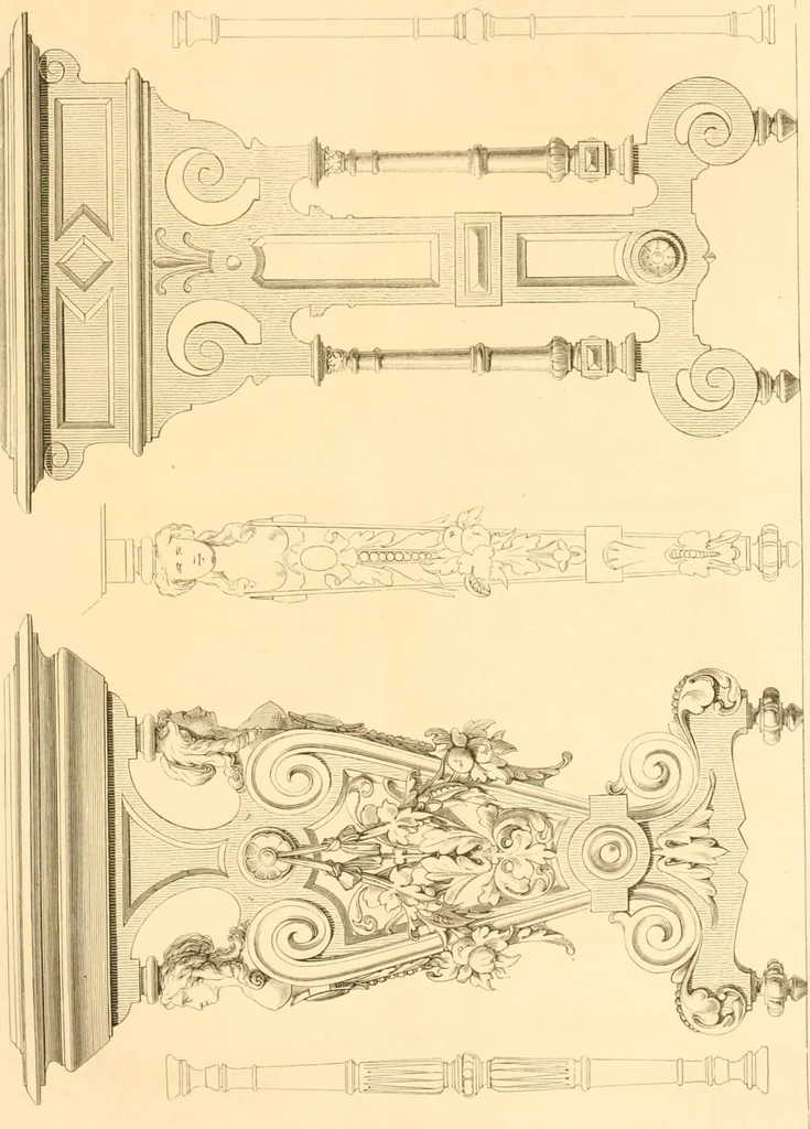 An illustration from The Cabinet maker's album;, 1871, leaf 180