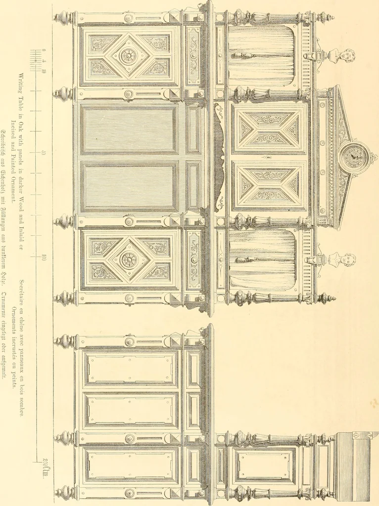 An illustration from The Cabinet maker's album;, 1871, leaf 181