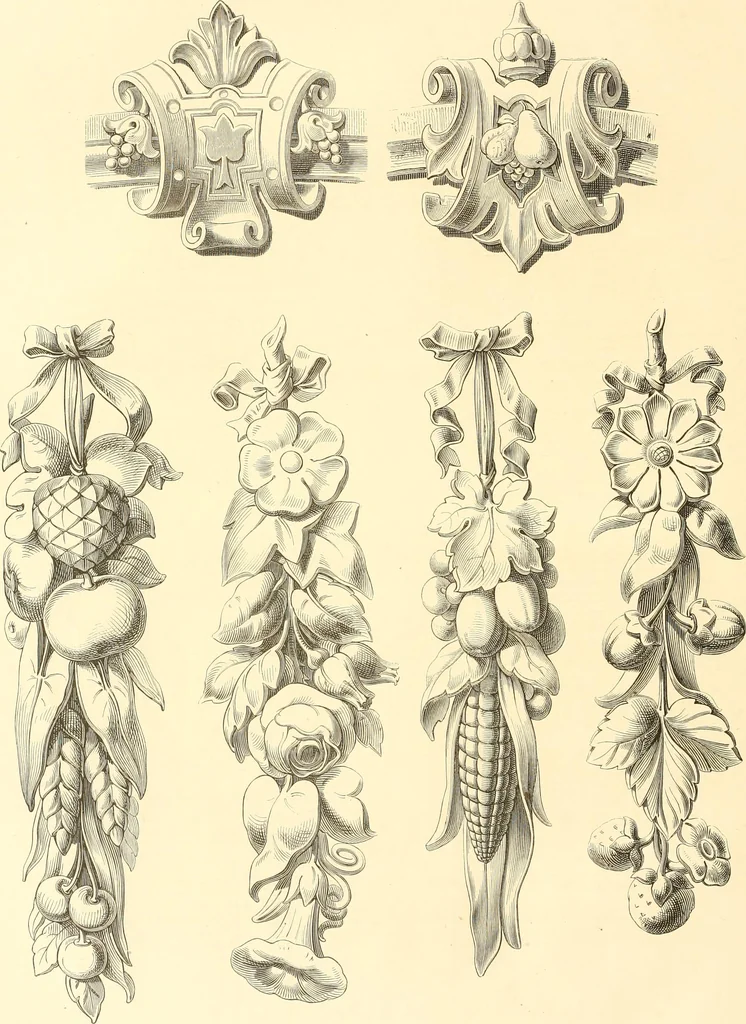 An illustration from The Cabinet maker's album;, 1871, leaf 187